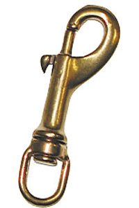 Bronze spring - clip with pulley 80mm
