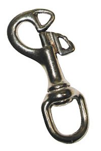 Ergonomical brass snap link 90mm
